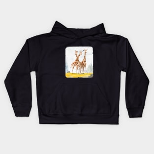 Tripple Giraffe Kids Hoodie